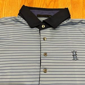 GREYSON Golf Polo Shirt Blue Striped Mens XL X-Large